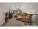 The living room is located upstairs and has neutral colored carpet and paint at 1829 Wood Stork Dr., Conway, SC 29526