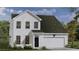 The elevation shows a charming home featuring a traditional design with a cozy front entrance and landscaped garden at 251 Letha Dr, Longs, SC 29568