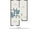 Floor plan showing a 721 sq ft layout at 3555 Highway 544 # 2C, Conway, SC 29526