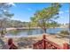 View of a pond from a backyard deck at 4110 Fairway Dr., Little River, SC 29566