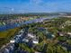 Scenic aerial view features waterfront condos, golf courses, and the ocean in the distance at 4459 Turtle Ln. # 3D, Little River, SC 29566