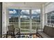 The spacious sun room has large windows providing an amazing view of the golf course at 4459 Turtle Ln. # 3D, Little River, SC 29566