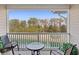 Private balcony overlooking a tranquil pond at 5825 Catalina Dr. # 332, North Myrtle Beach, SC 29582