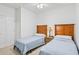 Bedroom with two twin beds, nightstand, ceiling fan at 5825 Catalina Dr. # 332, North Myrtle Beach, SC 29582
