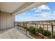 Enjoy ocean and community views from this balcony with metal railings at 5905 S Kings Hwy. # 312-C, Myrtle Beach, SC 29575