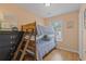 Bedroom with a bunk bed and dresser at 6001-1830A S Kings Highway, Myrtle Beach, SC 29575
