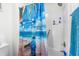 Bathroom featuring a beach-themed shower curtain at 6702 Jefferson Pl. # B6, Myrtle Beach, SC 29572