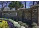 Stone sign at Kingston Plantation is adorned with flowers and greenery at 109 Westhill Circle # 3-C, Myrtle Beach, SC 29572