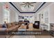 Living room with plantation shutters and a view of the kitchen at 130 Black Water Dr., Murrells Inlet, SC 29576