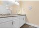 Bathroom with granite countertops and double sinks at 136 Birch N Coppice Dr. # 11, Surfside Beach, SC 29575