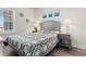 Cozy bedroom with a double bed and nightstands at 136 Birch N Coppice Dr. # 11, Surfside Beach, SC 29575