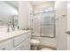 Bathroom featuring a shower/tub combo with glass doors at 1377 Tessera Way, Myrtle Beach, SC 29579