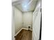 Simple laundry room with linoleum flooring and a door at 150 Honeydew Rd., Myrtle Beach, SC 29588