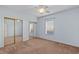 Bedroom with large mirrored closets, fresh paint, and neutral carpet floors at 1538 Lanterns Rest Rd. # 103, Myrtle Beach, SC 29579