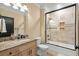 Bathroom boasts a large shower, garden tub, and granite countertops at 1601 Waterway Dr., North Myrtle Beach, SC 29582