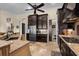 Spacious kitchen with island, custom cabinetry, and breakfast bar at 1601 Waterway Dr., North Myrtle Beach, SC 29582