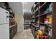 Well-organized pantry with ample shelving and counter space at 1601 Waterway Dr., North Myrtle Beach, SC 29582