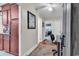 Hallway showcasing versatile layout with home office space and bedroom transitions at 1817 South Island Rd., Georgetown, SC 29440