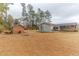 Large backyard with shed, firepit, and patio at 1901 Harris Short Cut Rd., Conway, SC 29526