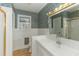 Clean bathroom with white tiled walls and a vanity at 1901 Harris Short Cut Rd., Conway, SC 29526