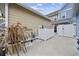 Side yard with storage shed, gate, and small palm tree at 2475 Blue Crane Circle # 104, Myrtle Beach, SC 29577