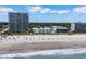 Expansive aerial view of a condo on the beach, with a beautiful view of the coastline at 3701 S Ocean Blvd. S # 206, North Myrtle Beach, SC 29582