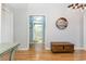 Hallway featuring hardwood floors, decorative console table, and access to other rooms in the house at 3931 East Glades Dr., Myrtle Beach, SC 29588