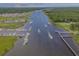 Aerial view of calm river with boats and docks at 3983 Tybre Downs Circle # 3983, Little River, SC 29566