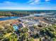 Beautiful aerial view of the waterway community showcasing the marina and surrounding waterways at 4396 Baldwin Ave. # 94, Little River, SC 29566