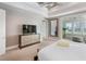 Tranquil main bedroom with tray ceiling, en suite, and sun room at 4904 Salt Creek Ct., North Myrtle Beach, SC 29582