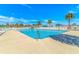 Community pool with lounge chairs at 6001-6012 S Kings Hwy., Myrtle Beach, SC 29575