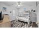 Neutral bedroom featuring a cozy bunk bed, perfect for or guests at 6208 Sweetwater Blvd. # 6208, Murrells Inlet, SC 29576