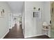 Inviting hallway that leads to a cozy living room and dining area at 6208 Sweetwater Blvd. # 6208, Murrells Inlet, SC 29576