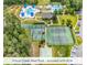 Aerial view of Prince Creek West Park included with HOA, featuring pools and tennis courts at 644 Serendipity Circle, Murrells Inlet, SC 29576