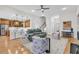 Comfortable living room showcasing an open layout with a kitchen view at 644 Serendipity Circle, Murrells Inlet, SC 29576