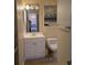 Bathroom with toilet and updated vanity at 703 Riverwalk Dr. # 103, Myrtle Beach, SC 29579