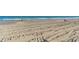 Beautiful oceanfront beach with tire tracks in the sand at 719 N Waccamaw Dr., Garden City Beach, SC 29576