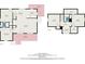 Detailed floor plan showcasing layout and dimensions of rooms on both floors at 719 N Waccamaw Dr., Garden City Beach, SC 29576