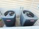 Two Goodman HVAC units sit on the side of the home at 8304 Parasol Ct., Myrtle Beach, SC 29579