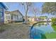 Backyard overlooking waterfront featuring a sunroom at 9450 Old Palmetto Rd., Murrells Inlet, SC 29576