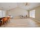 Spacious living room with high ceilings, light wood floors, and natural light at 9450 Old Palmetto Rd., Murrells Inlet, SC 29576