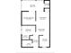Floor plan featuring a Primary bedroom, kitchen, bathroom, living room and balcony at 1510 S Ocean Blvd. # 101, Surfside Beach, SC 29575