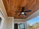 Outdoor area featuring a wood-finished ceiling with a ceiling fan at 172 Enclave Pl., Pawleys Island, SC 29585