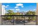 Enjoy parking lot views, greenery and blue skies from the private balcony at 210 75Th Ave N # 4032, Myrtle Beach, SC 29572