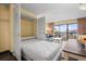 Comfortable living room featuring a murphy bed, couch, and a view to the outside at 210 75Th Ave N # 4032, Myrtle Beach, SC 29572
