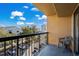 Balcony with seating, showcasing a partial cityscape view at 210 75Th Ave N # 4033, Myrtle Beach, SC 29572