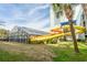 Exciting waterslide at an oceanfront resort, nestled in tropical landscaping, offering fun and recreation for all ages at 2301 S Ocean Blvd. # 825, Myrtle Beach, SC 29577