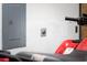 Garage featuring an electrical box and an electric car charging outlet at 260 Barclay Dr., Myrtle Beach, SC 29579