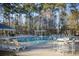 Large community pool area with ample seating and a gazebo for relaxation at 260 Barclay Dr., Myrtle Beach, SC 29579