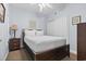Comfortable bedroom with queen bed, soft lighting, and closet at 3401 N Ocean Blvd. # 109, North Myrtle Beach, SC 29582
